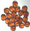 20 16mm Dark Topaz Wavy Disks